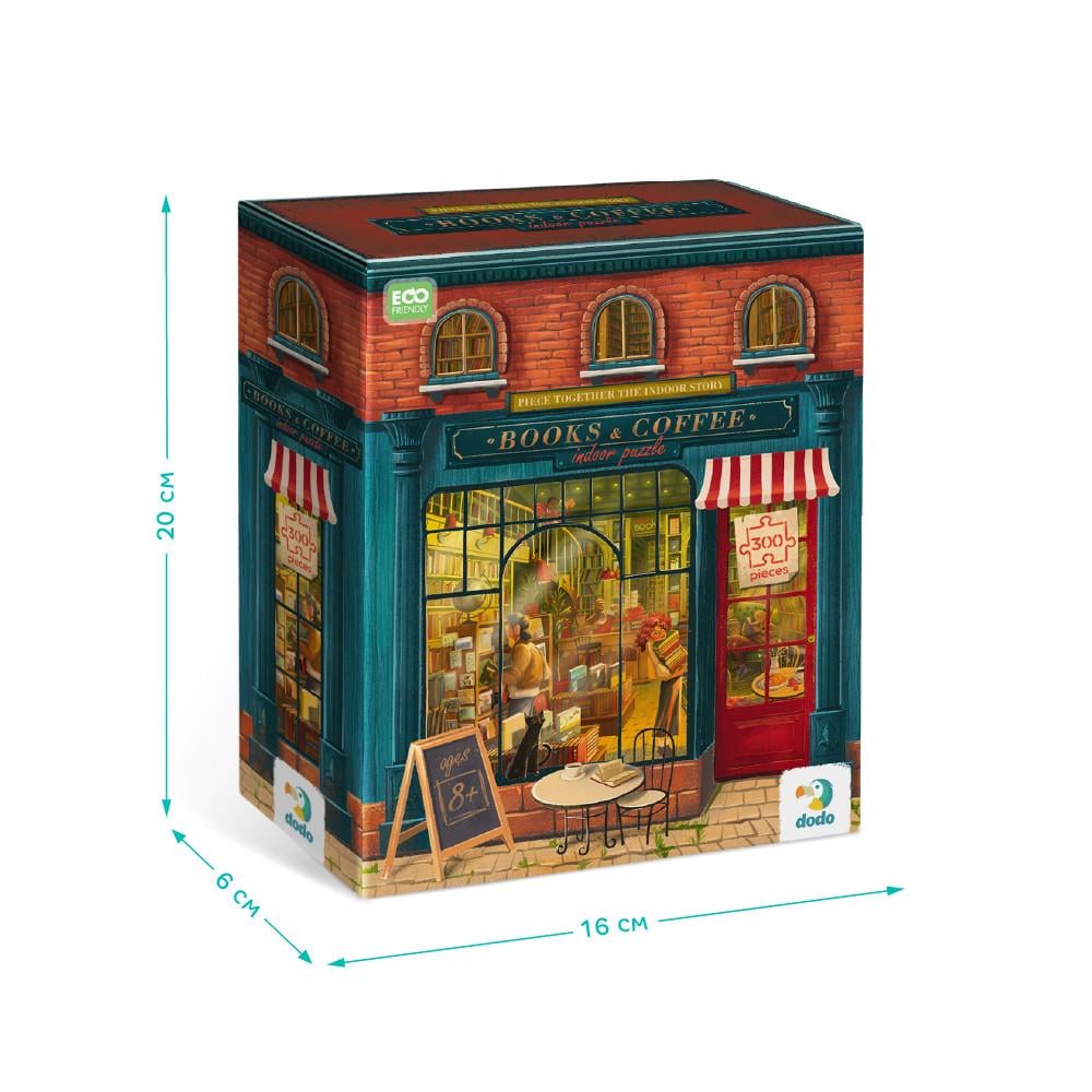 Пазл картонний для дітей та дорослих Dodo Книжковий Магазин 300 деталей - фото 2 Пазл картонний для дітей та дорослих Dodo Книжковий Магазин 300 деталей - фото 2