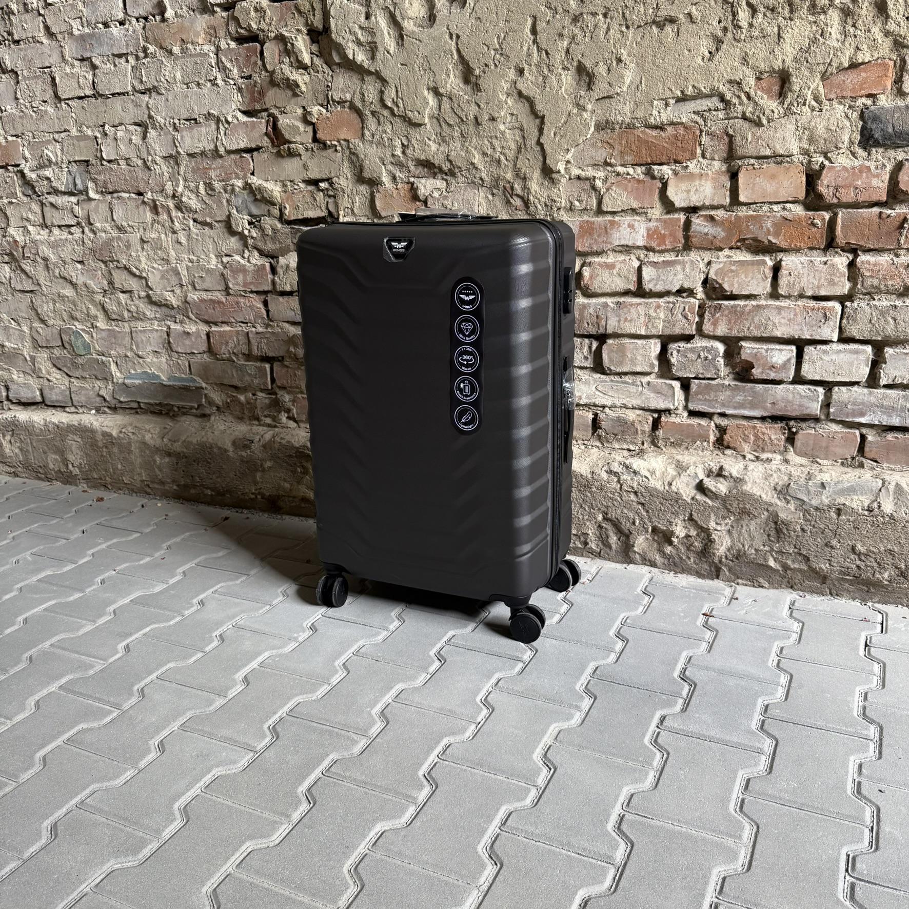 Валіза Wings PEA01 дорожня L Графітовий (26557307) - фото 4 Валіза Wings PEA01 дорожня L Графітовий (26557307) - фото 4