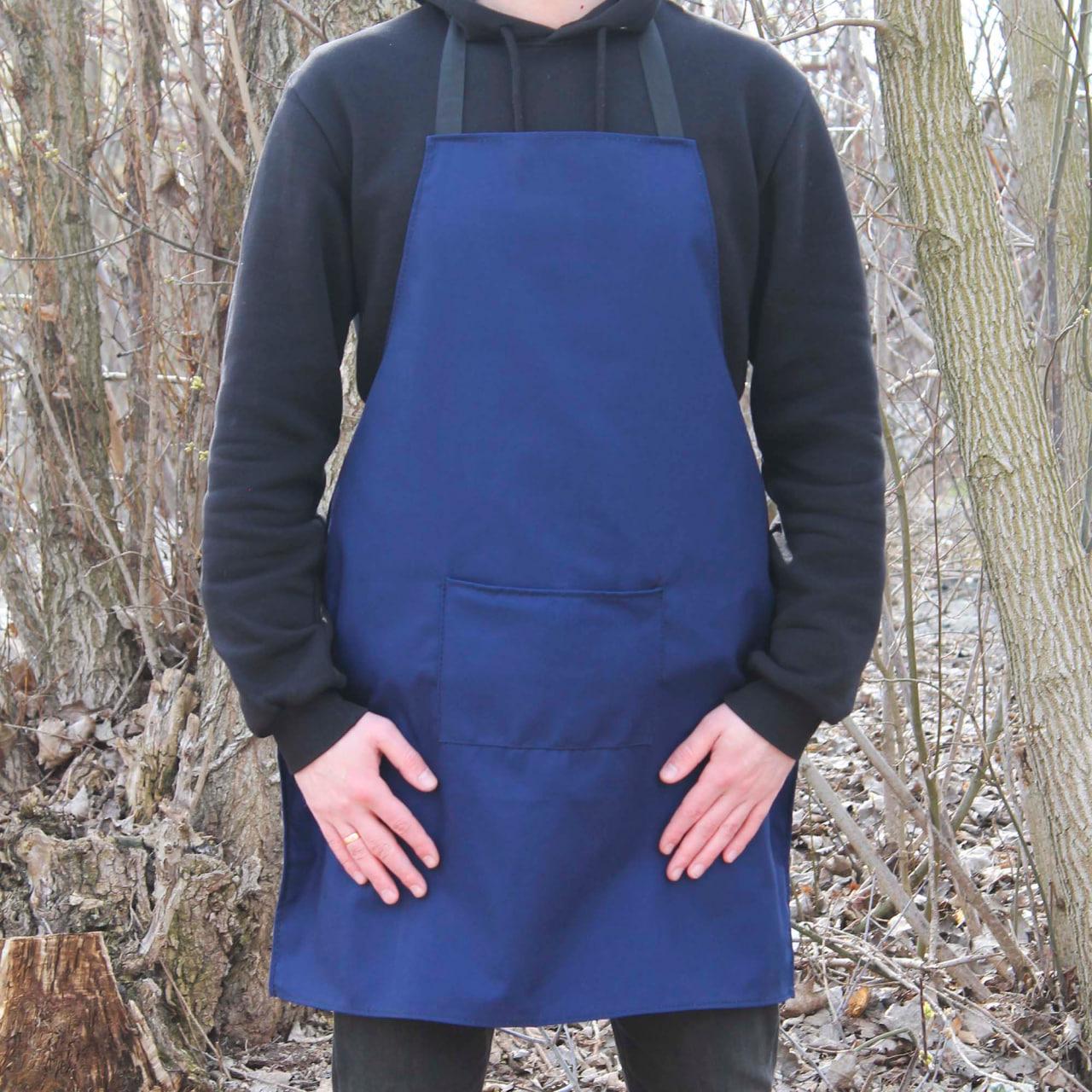 Фартук SHOP-PAN 60х80 см Темно-синий (10304179) Фартук SHOP-PAN 60х80 см Темно-синий (10304179)