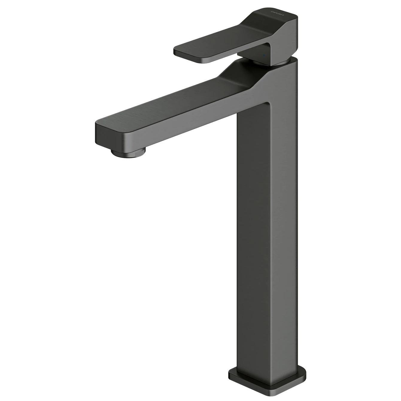 Смеситель для умывальника Omnires Slide SL7712GR высокий однорычажный Графитовый (169855)