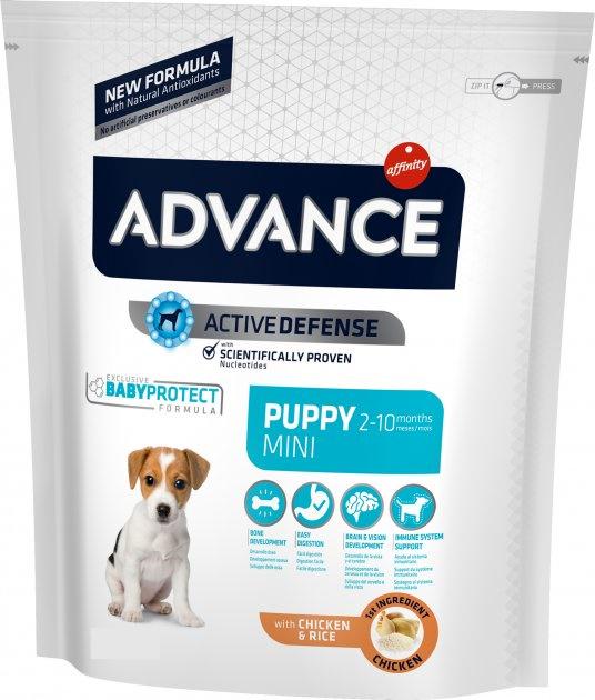 Корм сухой для щенков Advance Dog mini Puppy Chicken & Rice 700 г (965780)