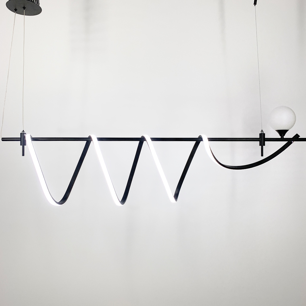 Светильник дизайнерский LED в удлиненном корпусе (D 8141-1500 BK)