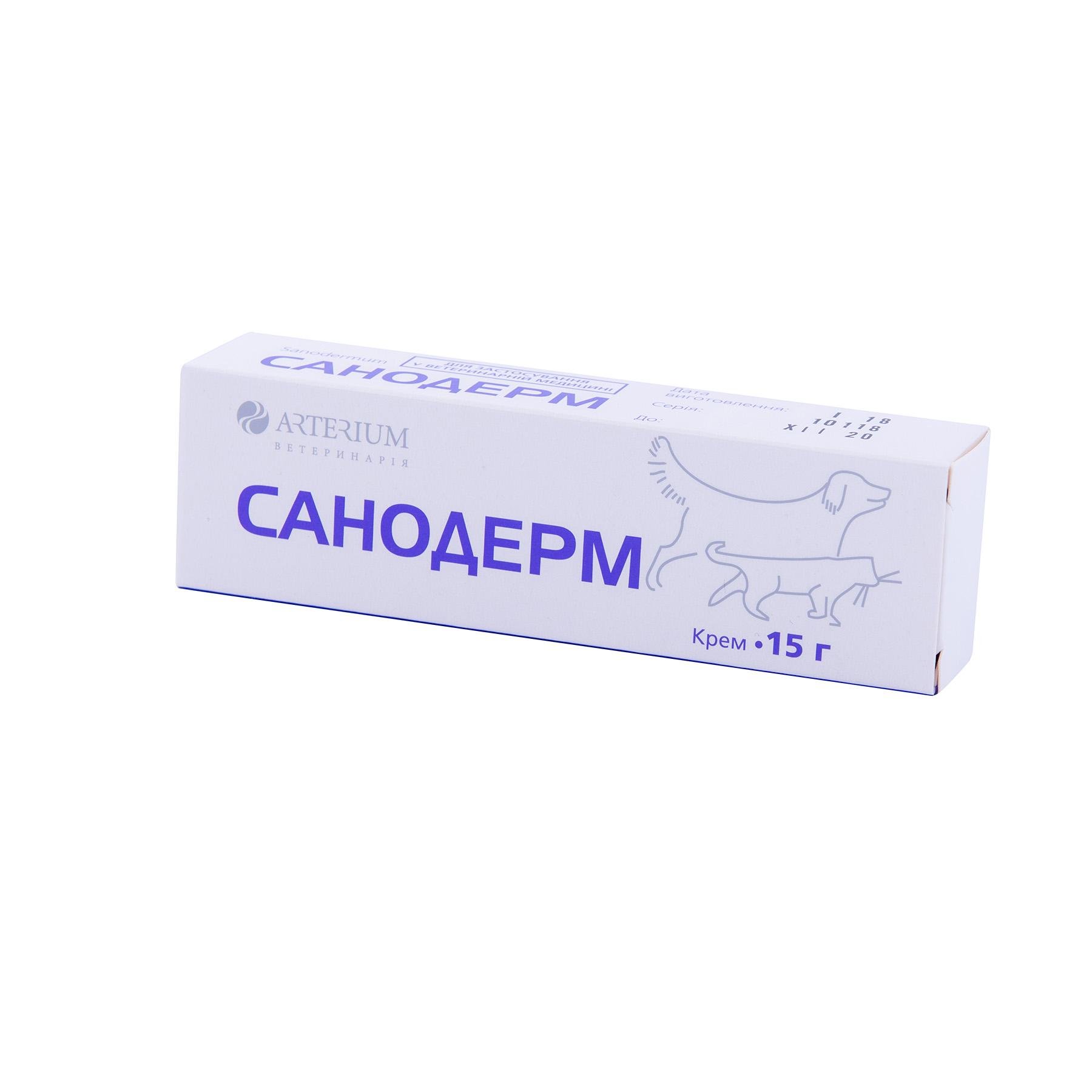 ᐉ Средство дерматологическое для животных Санодерм 15 г (000227)