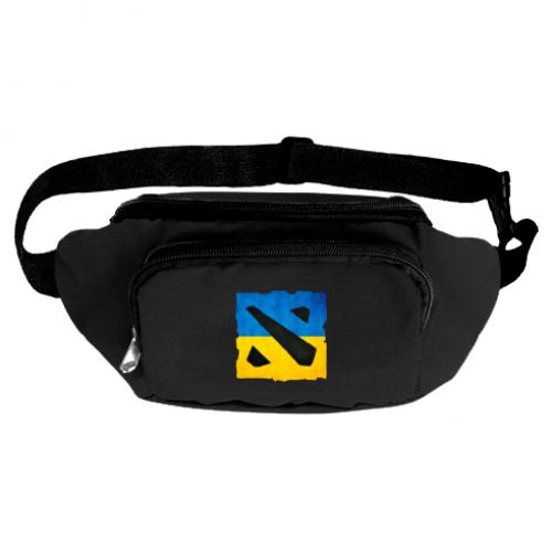 Поясная сумка-бананка Dota 2 Ukraine Team Черный (7198435-2-37413)