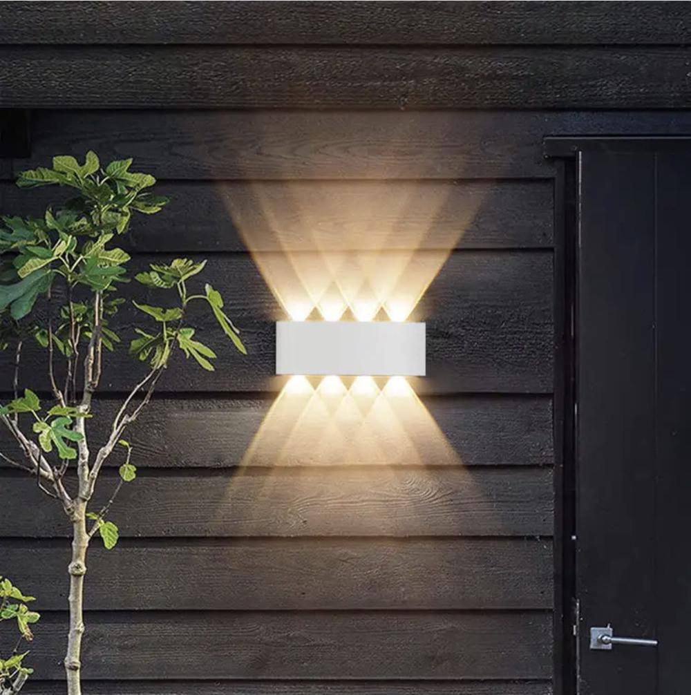 Світильник фасадний на 8 лінз 3000K Білий (9606-8 WT) - фото 2 Світильник фасадний на 8 лінз 3000K Білий (9606-8 WT) - фото 2