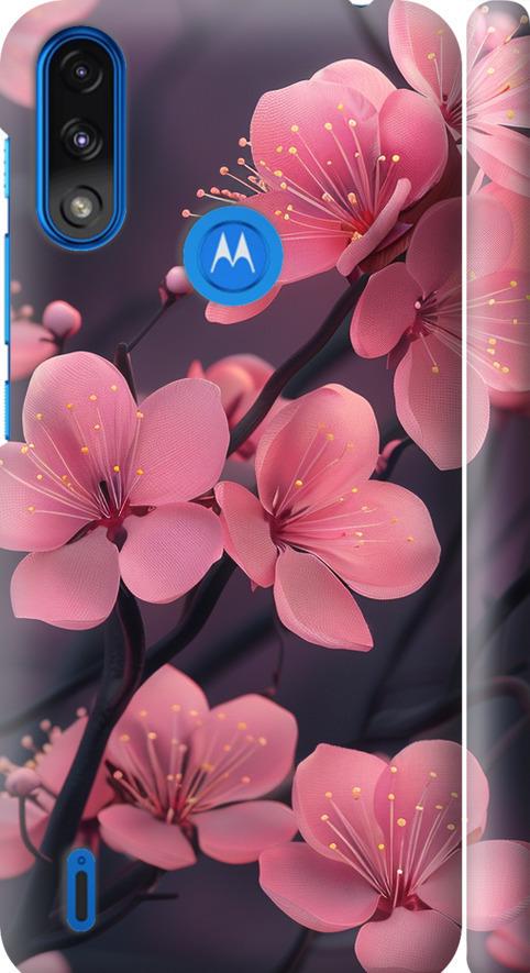 Чехол на Motorola E7 Power Пурпурная сакура (6075m-2284-42517)
