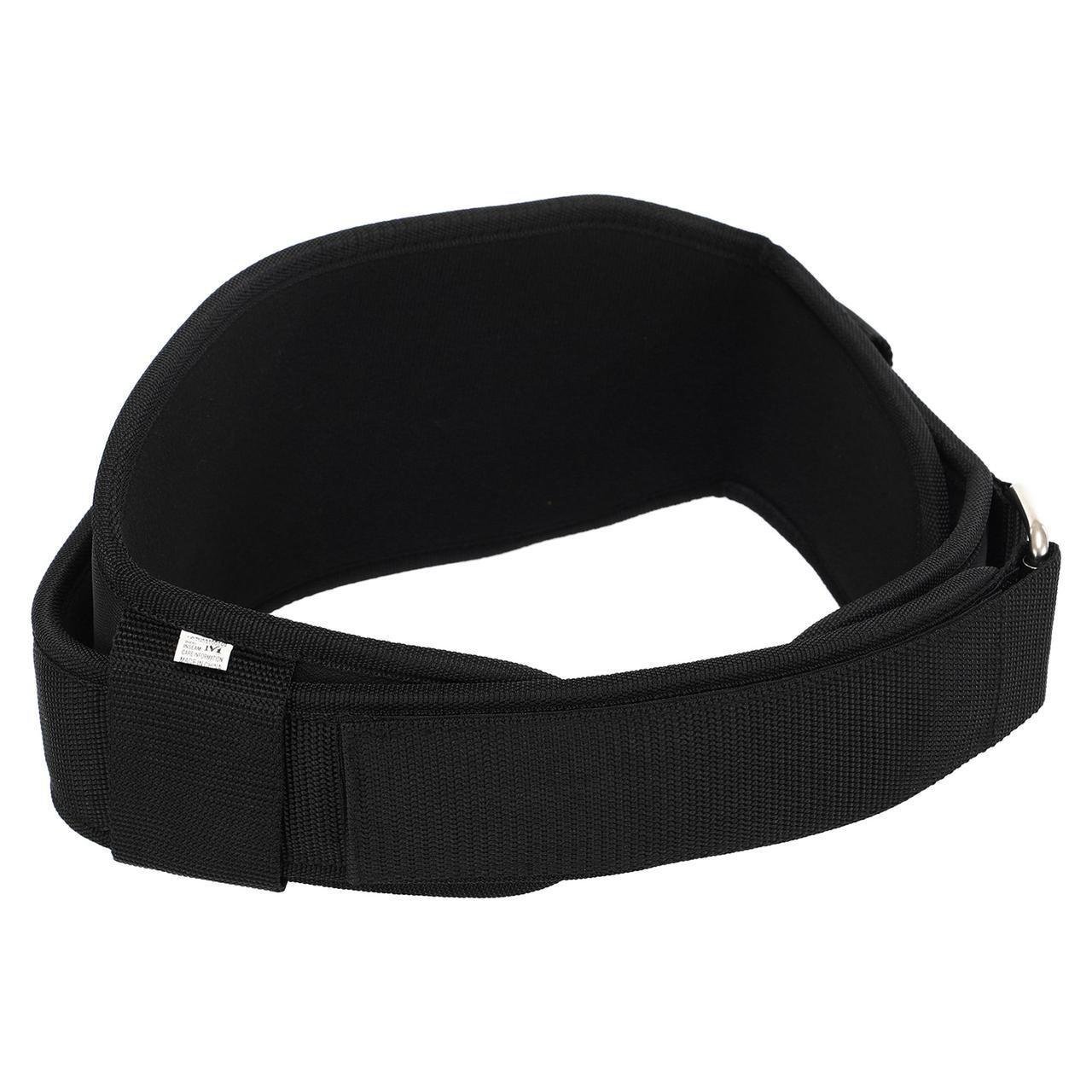 Пояс атлетический текстильный VALEO TA-80155 смягчающий слой M-XL спинка 13 см Черный (2532848586)