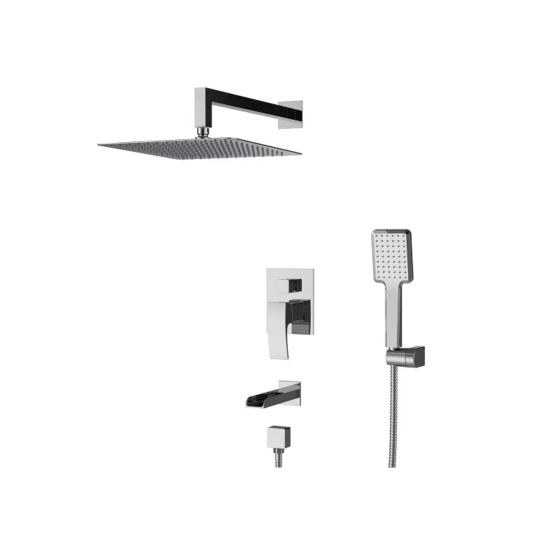 Душевая система встроенная со смесителем водопад Koer KB-68007-01 Хром (KR3466)