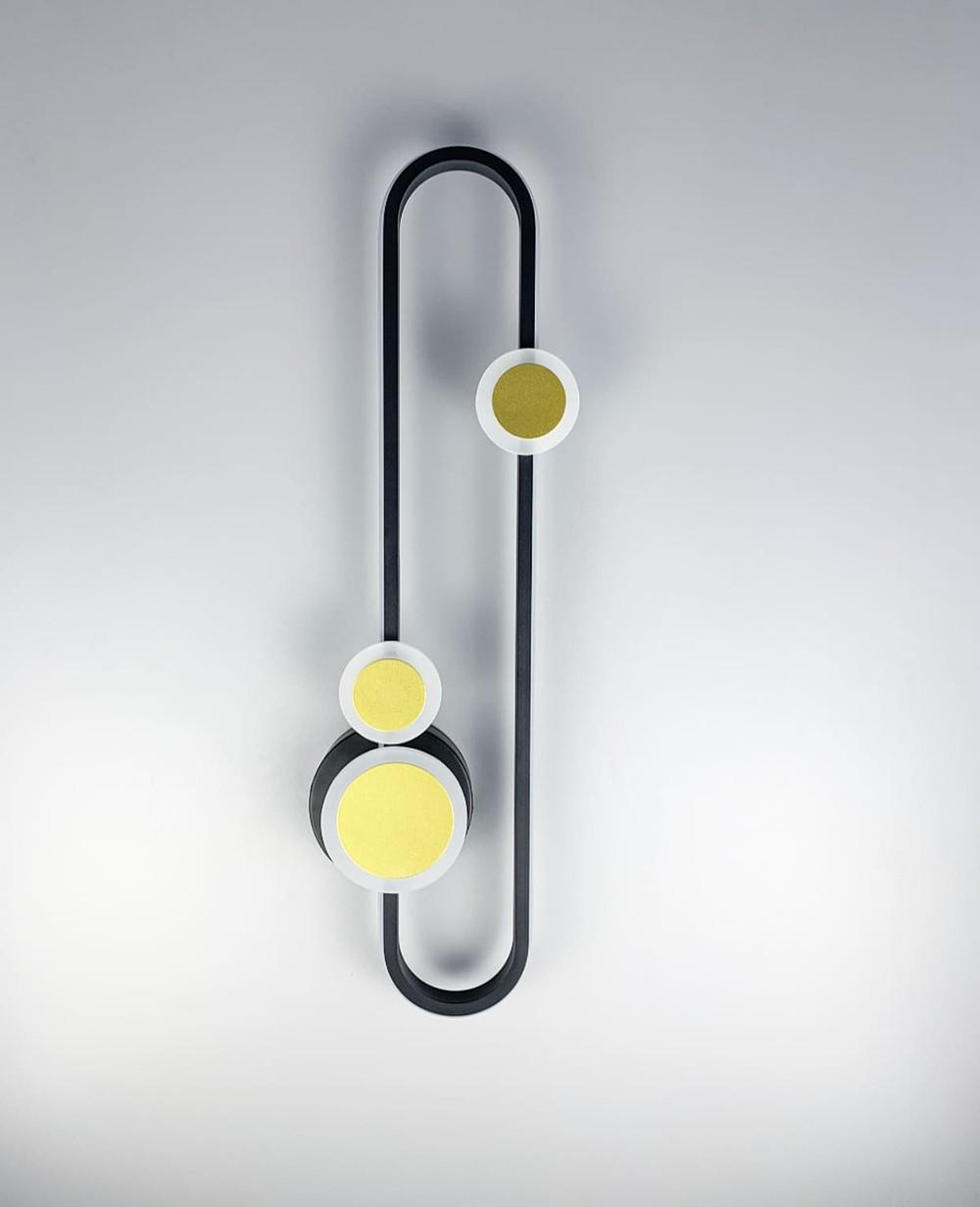 Бра в удлиненном Черный (DE 16C/1)