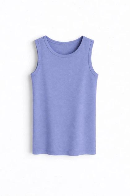 Майка H&M 1237524 122-128 см Голубой