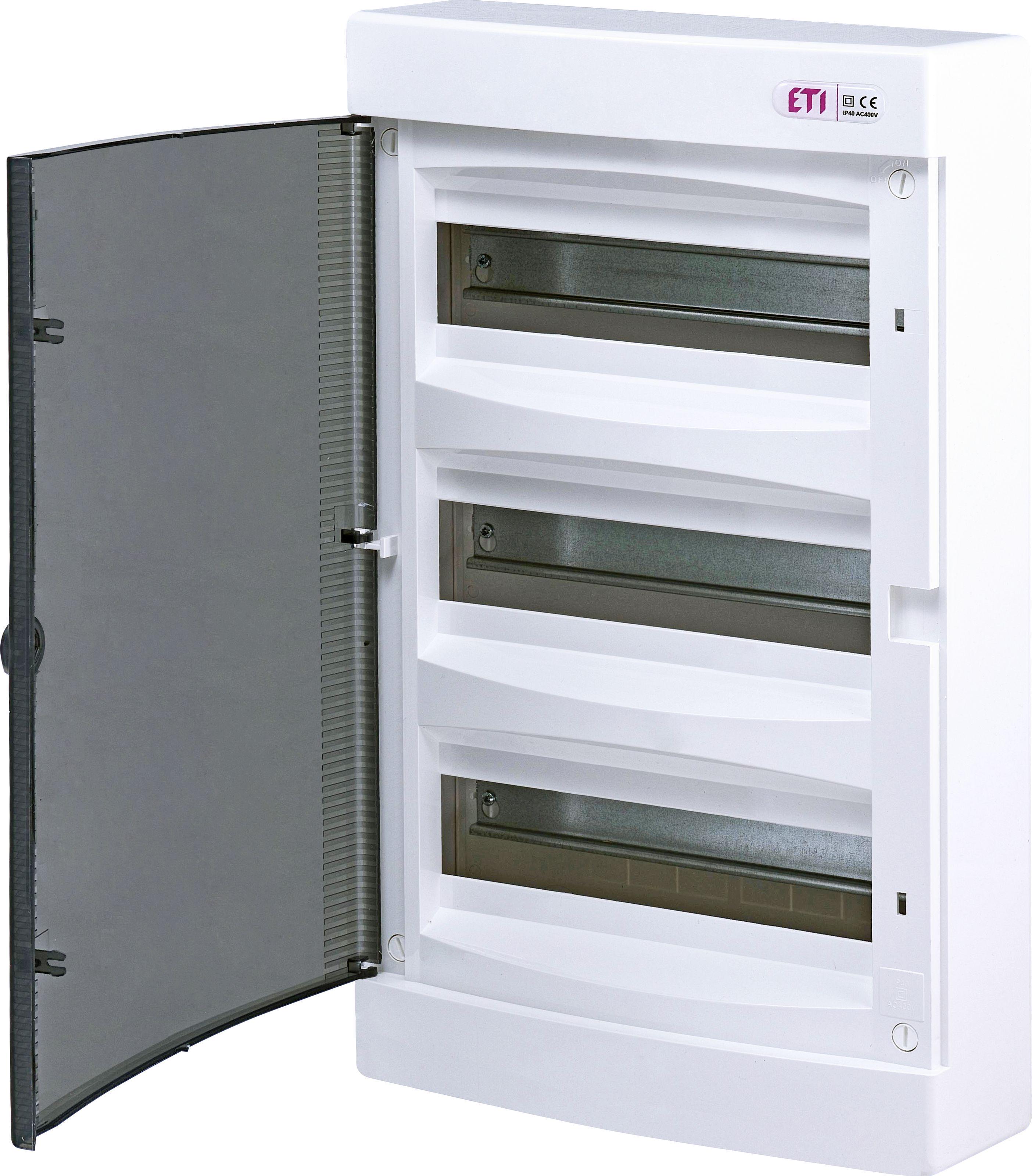 Щит распределительный ETI ECT36PT 36 модуля пластик 485х287х112 мм Прозрачный (1101004)