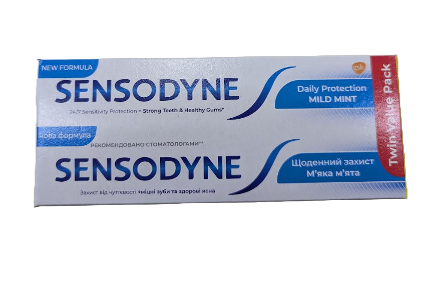 Зубна паста Sensodyne Щоденний захист 130 г 2 шт. (310158081890)