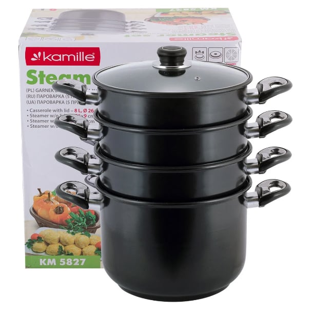 Пароварка з кришкою Kamille 8 л (KM-5827)