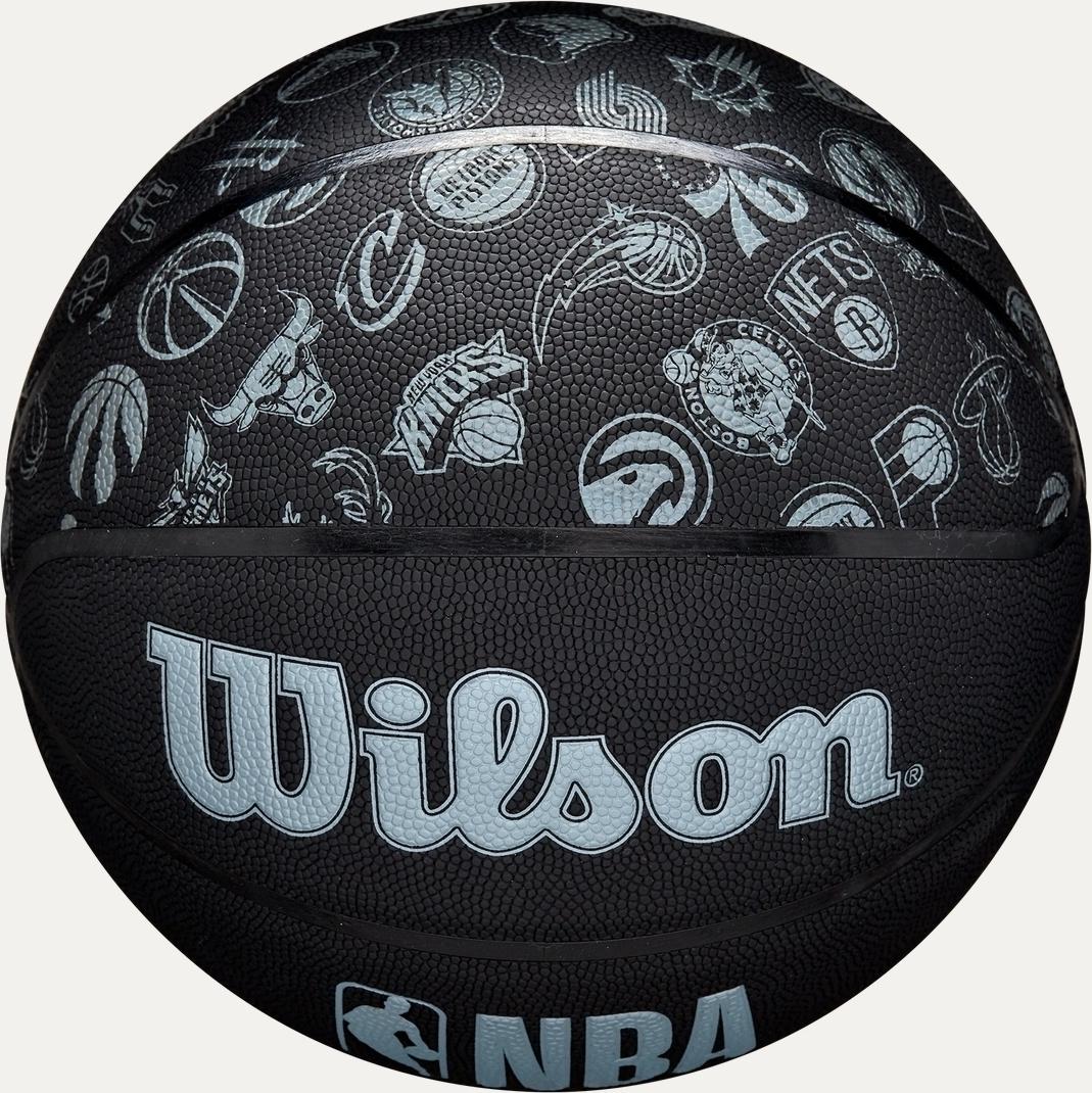 Баскетбольний м'яч Wilson NBA ALL TEAM р. 6 Чорно-блакитний (WTB1300XBNBA6) - фото 5 Баскетбольний м'яч Wilson NBA ALL TEAM р. 6 Чорно-блакитний (WTB1300XBNBA6) - фото 5