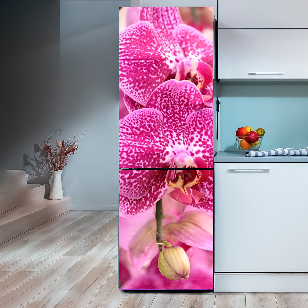 Наклейка Decor-oboi Орхідея на холодильник Рожевий