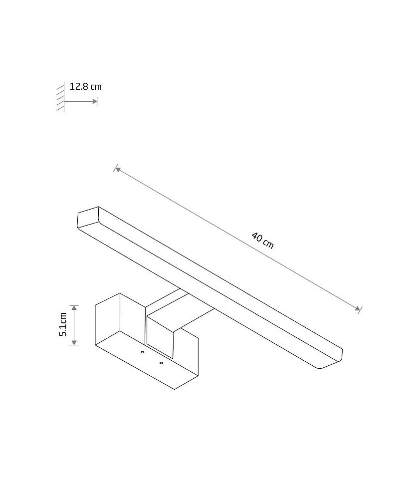 Светильник Nowodvorski 10672 Cezanne LED 1x8W 3000K 600Lm IP44 (2229959290) - фото 9