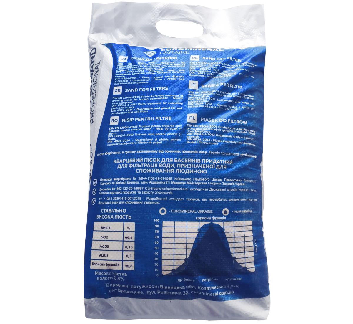 Песок кварцевый для очистки воды 4-8 мм 25 кг (4057) - фото 2