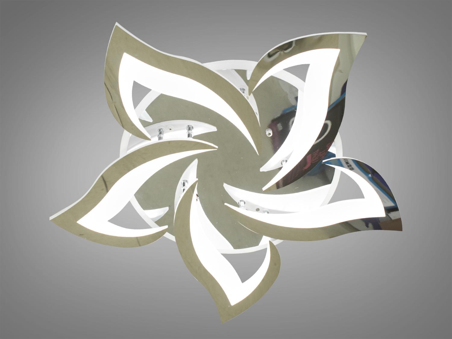 Люстра стельова LED підсвічування/димер/пульт 75W Хром (8146/5HR 3col dim) - фото 3