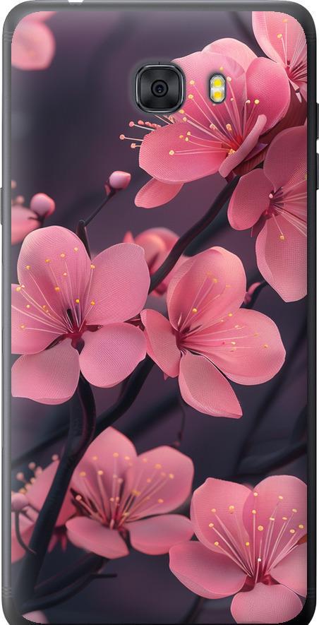 Чехол на Samsung Galaxy C9 Pro Пурпурная сакура (6075u-720-42517)