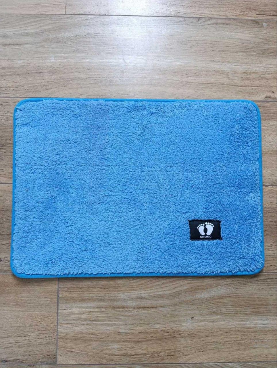 Ковер для дома 60х40 см прорезиненный Голубой (П4К-am-mal-kovrik-003-01)