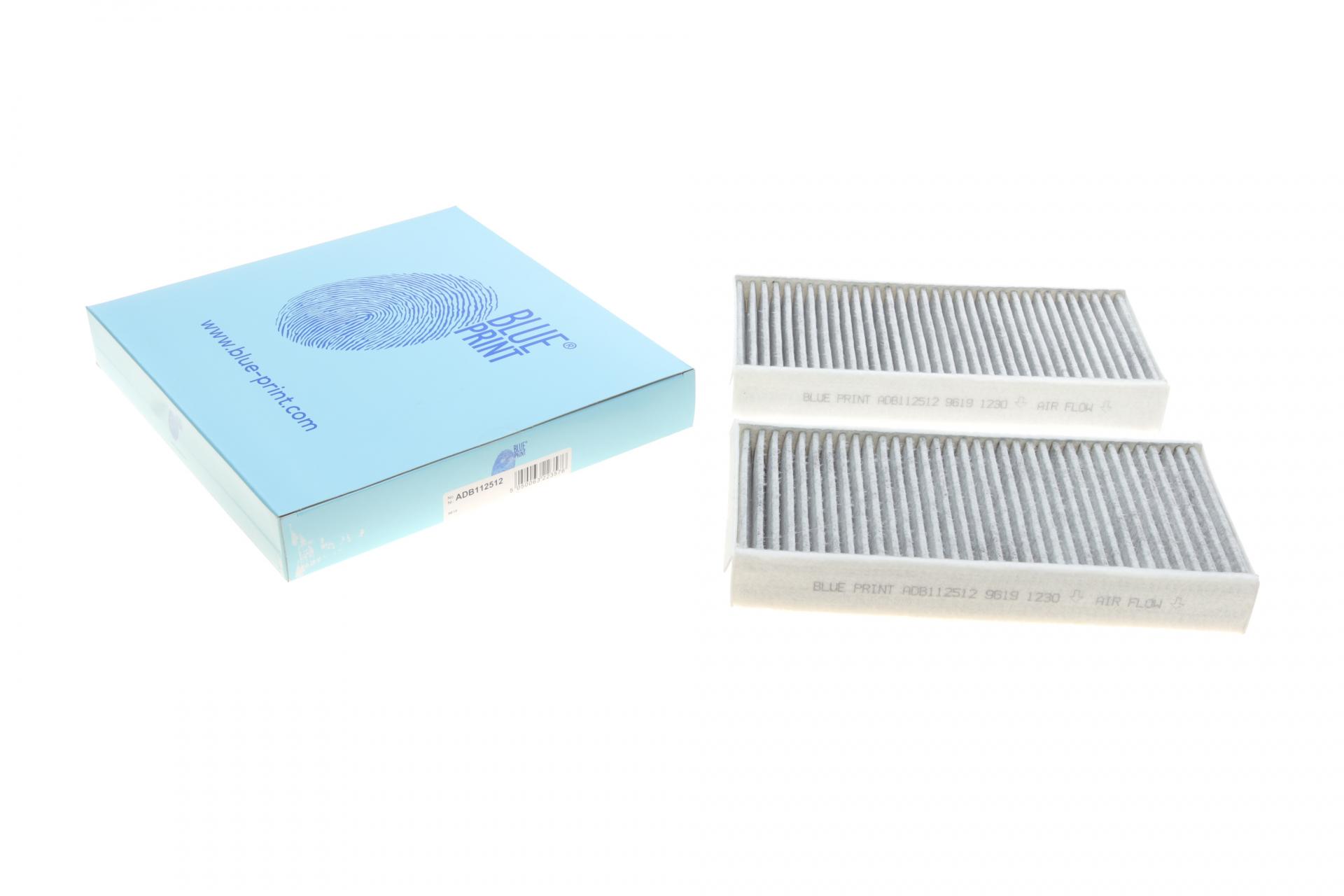 Фильтр салона BLUE PRINT для BMW X1 F48 14-/X2 F39 17-/I3 13- угольный 2 шт. (ADB112512)