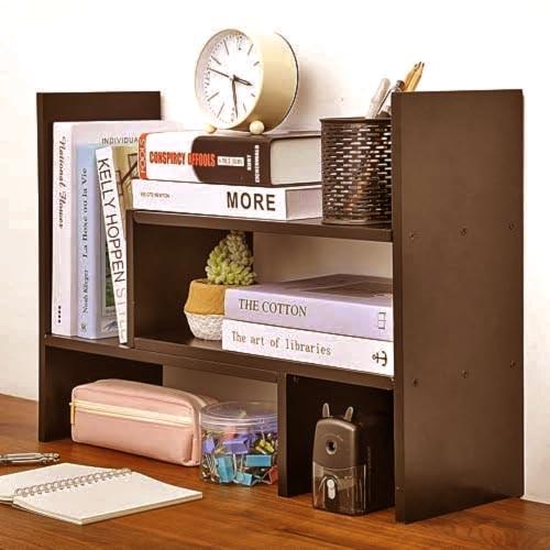 Полка книжная настольная из дерева Харалис Капучино (КПА-043509)