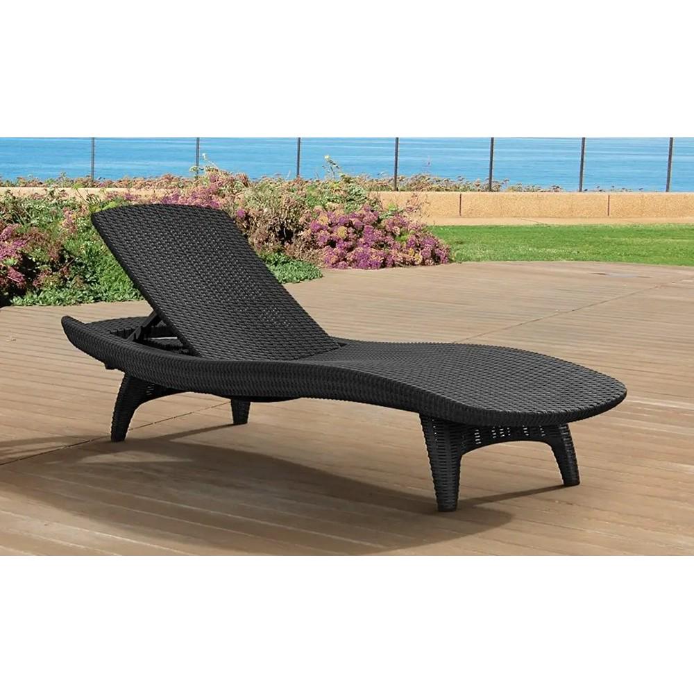 Шезлонг Keter Pacific Графитовый (230674) - фото 5 Шезлонг Keter Pacific Графитовый (230674) - фото 5