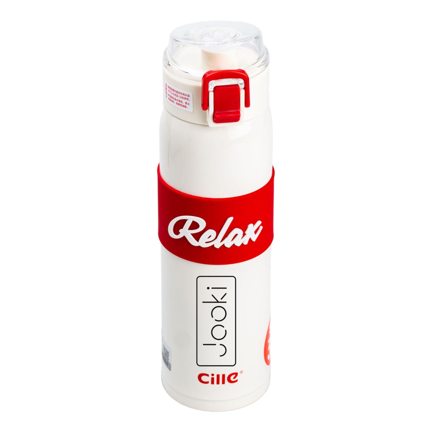 Термос Relax с крышкой флип-топ 520 мл Белый (2470) - фото 2 Термос Relax с крышкой флип-топ 520 мл Белый (2470) - фото 2