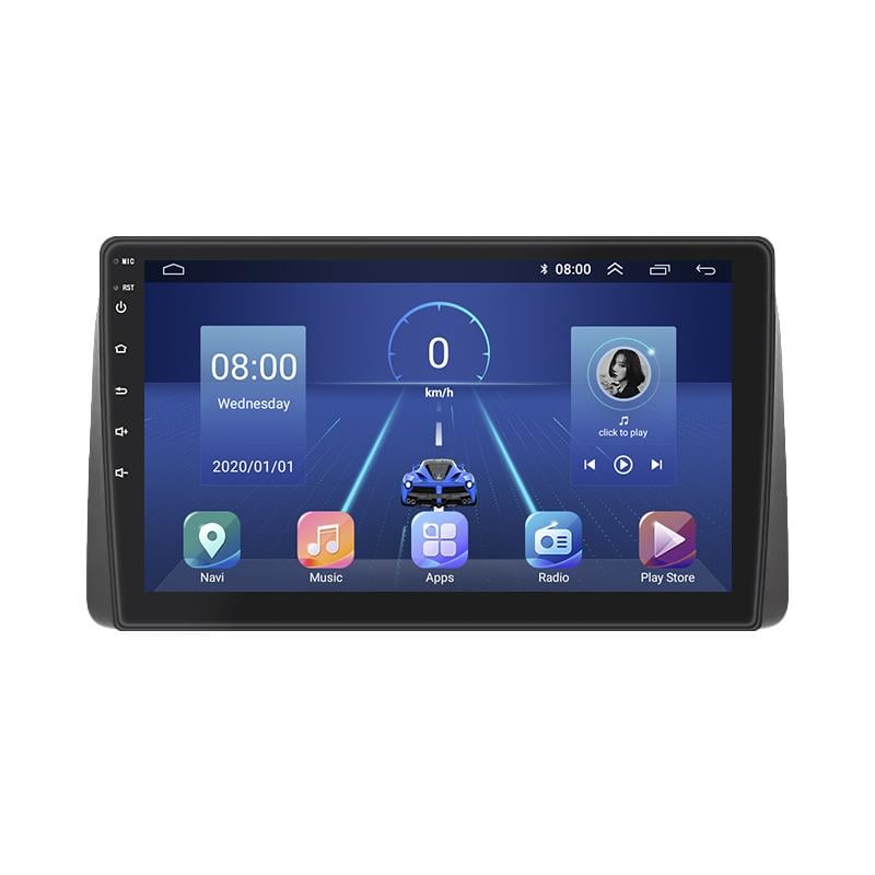 Штатная магнитола Lesko для Chrysler Voyager V Рестайлинг 2011-2016 экран 9" 6/128Gb 4G Wi-Fi GPS Top