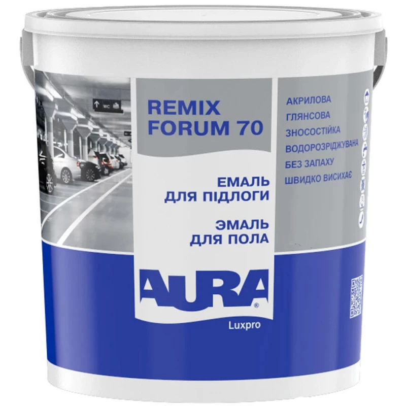 Эмаль акриловая Aura Lux Pro Remix Forum 70 TR 2,2 л (2571438541)