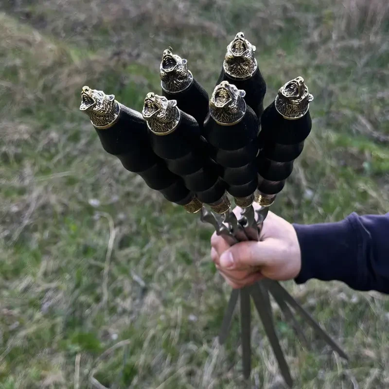 Набір шампурів Ведмідь з литтям та дерев'яною ручкою 6 шт. (SKK58) - фото 5 Набір шампурів Ведмідь з литтям та дерев'яною ручкою 6 шт. (SKK58) - фото 5