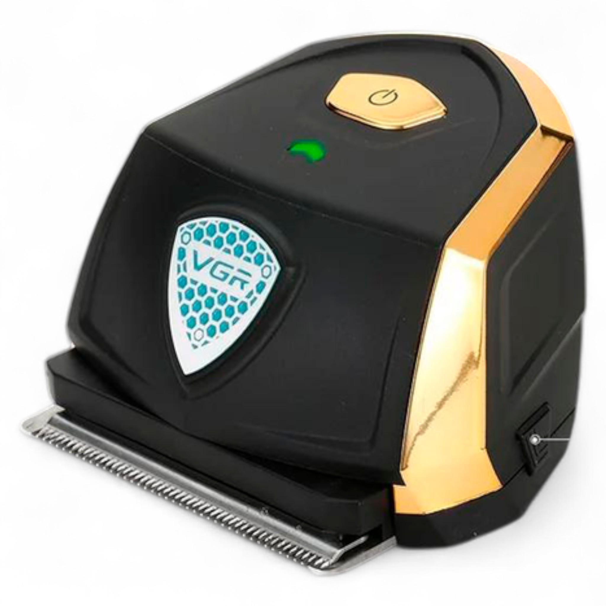 Машинка для стрижки акумуляторна VGR V-910 водонепроникна 10 Вт 9 насадок Black (M_V-910Black)