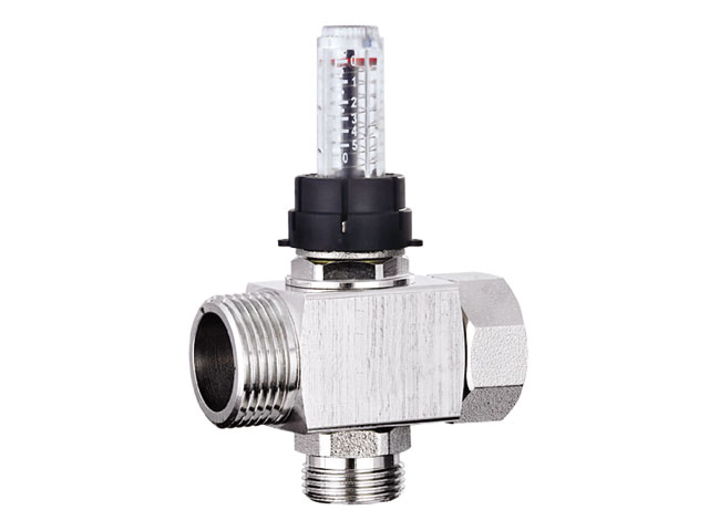 Кран Aqua-World дополнительный контур к коллектору с расходомером 1''