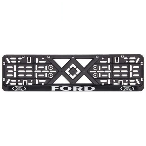 Рамка номера пластик SR с хромированной рельефной надписью FORD