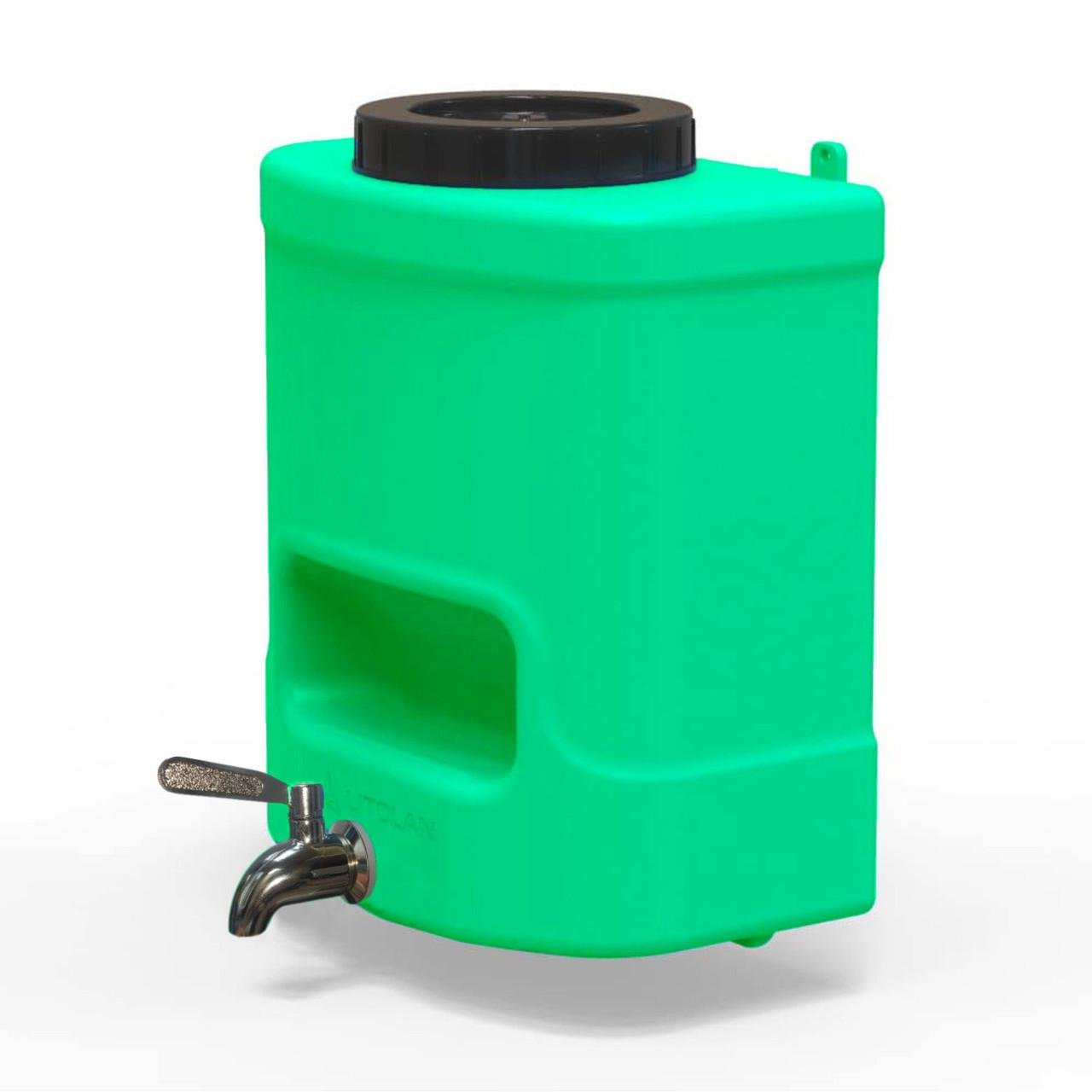 Рукомийник Litolan з нержавіючим краном AISI 304 та мильницею 15 л Зелений