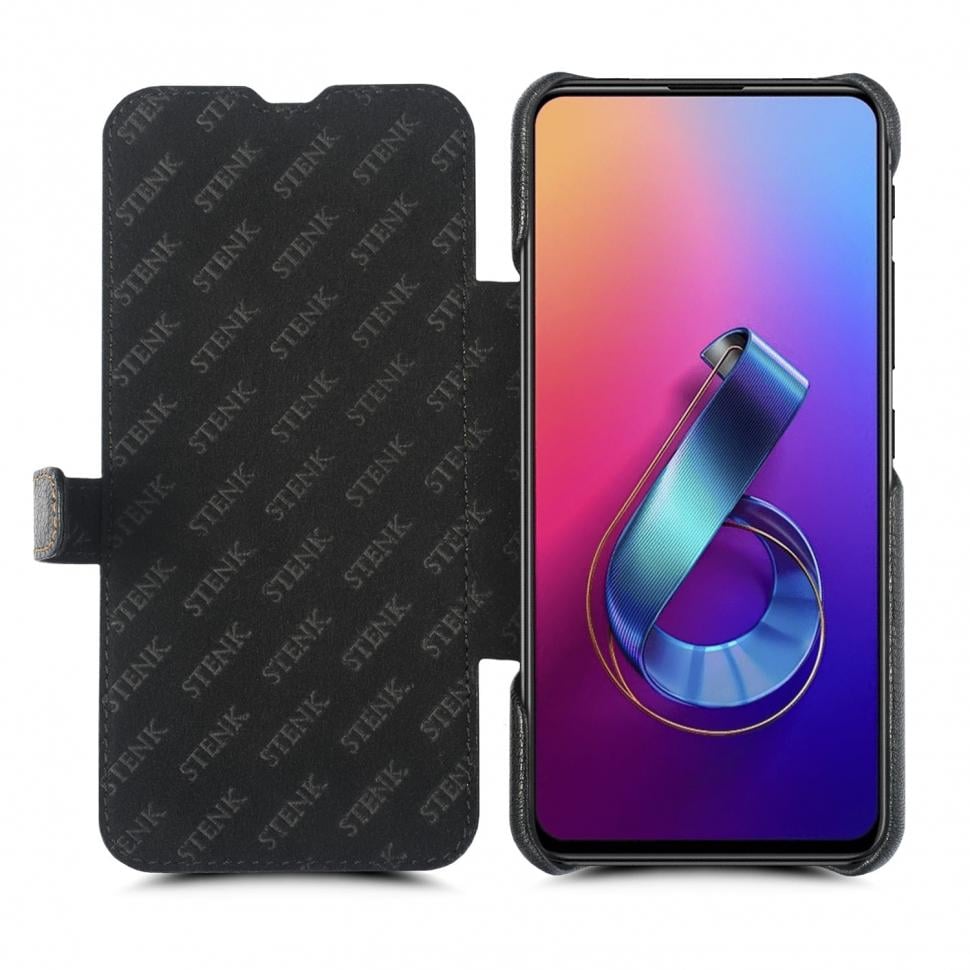 Чехол книжка Stenk Premium для ASUS ZenFone 6 Черный (68463)