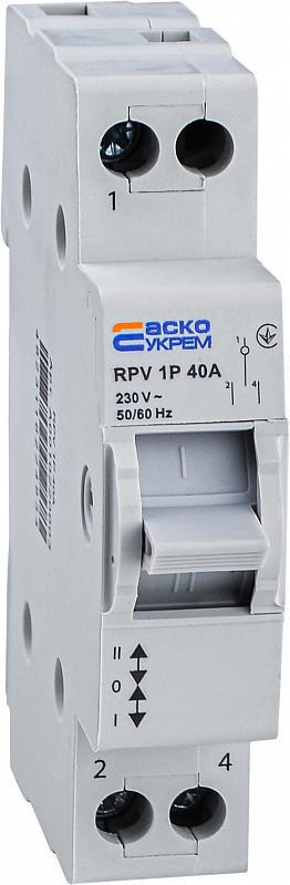 Переключатель ввода ручной АСКО-УКРЕМ I-0-II RPV 1P 40A (A0010220003)