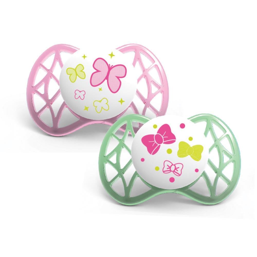 Набор пустышек Nuvita Air симметричный для девочки 2 шт. (NV7061Girl)