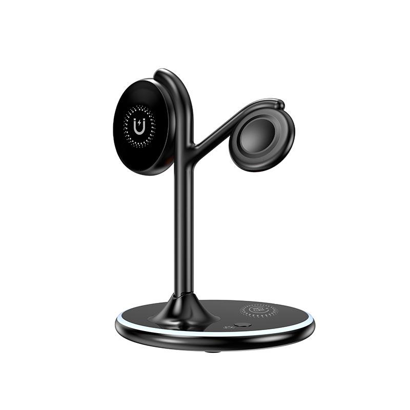 Зарядное устройство Qi 3в1 Foldable Magnetic Wireless Charger X516 15 Вт Phone/AirPods/iWatch (13925636)