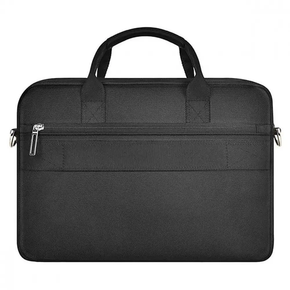 Сумка для ноутбуков WIWU Hali Laptop Bag 14" из полиэстера и экокожи Черный (53980) - фото 2