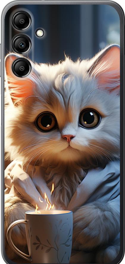 Чехол на Samsung Galaxy A14 A145F White cat (5646u-2937-42517)