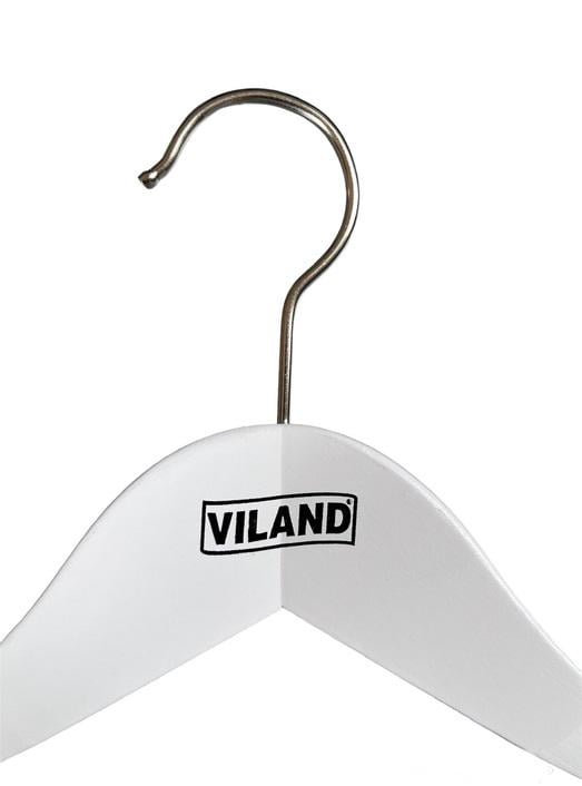 Вешалка для тяжелой одежды Viland с резиновой лентой 43х6,5 см Белый (FS24600/W) - фото 3 Вешалка для тяжелой одежды Viland с резиновой лентой 43х6,5 см Белый (FS24600/W) - фото 3