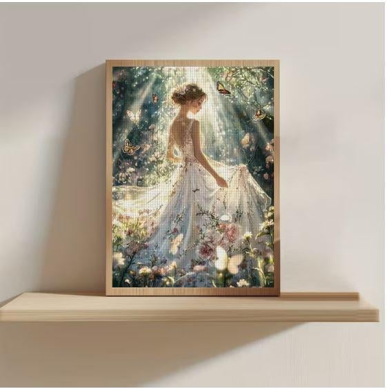 Набір для вишивання хрестиком JOZYSH Магія сонячного лісу 14CT канва Аїду з нанесеним малюнком 30x40 см (2870764752)