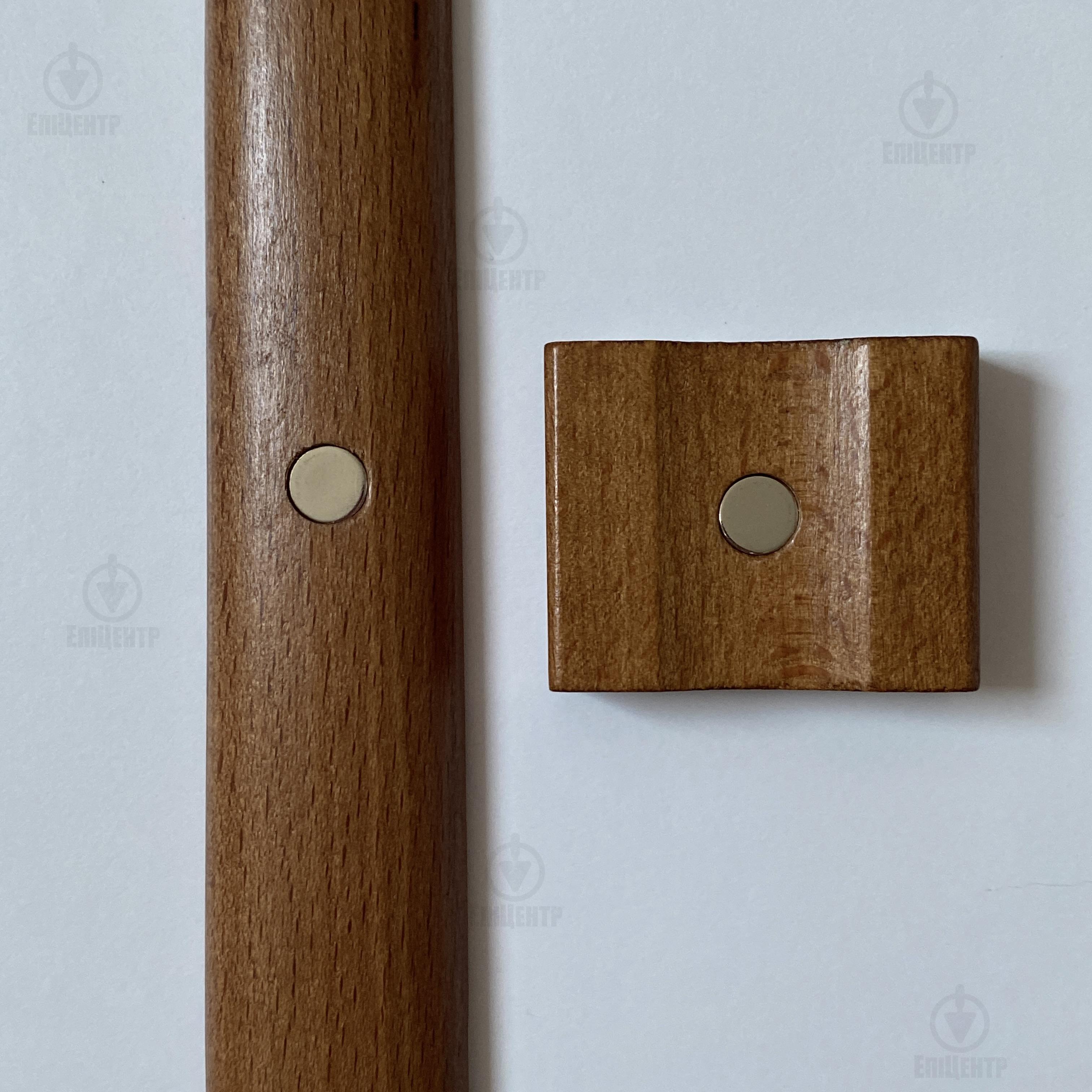 Ложка для обуви из натурального дерева бука с магнитом 55 см Орех светлый - фото 4