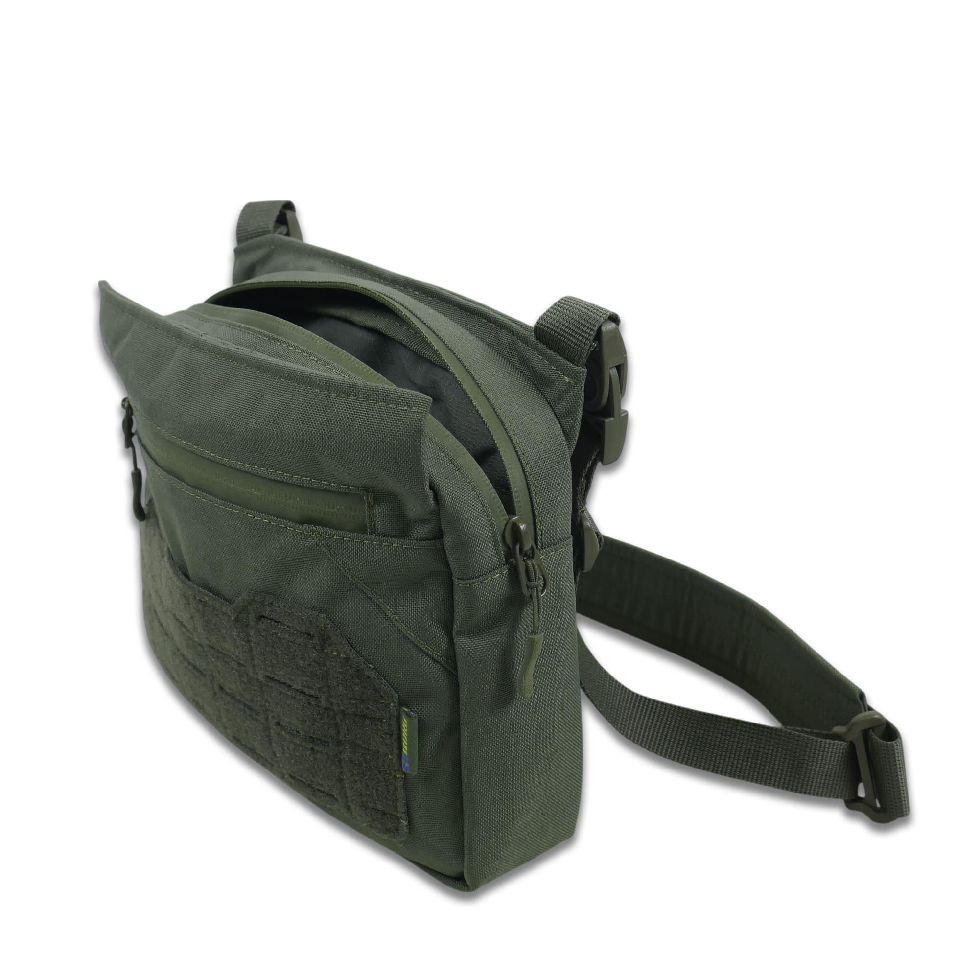 Сумка через плече Tactic city bag з IRR-просоченням Хакі (27516729) - фото 3