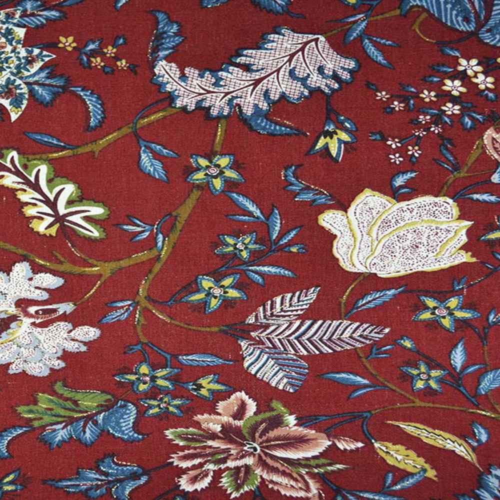 Тканина льон листя ширина 145 см Червоний (12620.001)