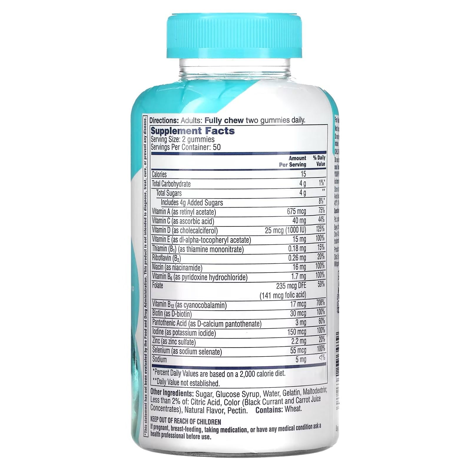 Витамины One-A-Day Multi/Brain Support 100 Gummies - фото 2