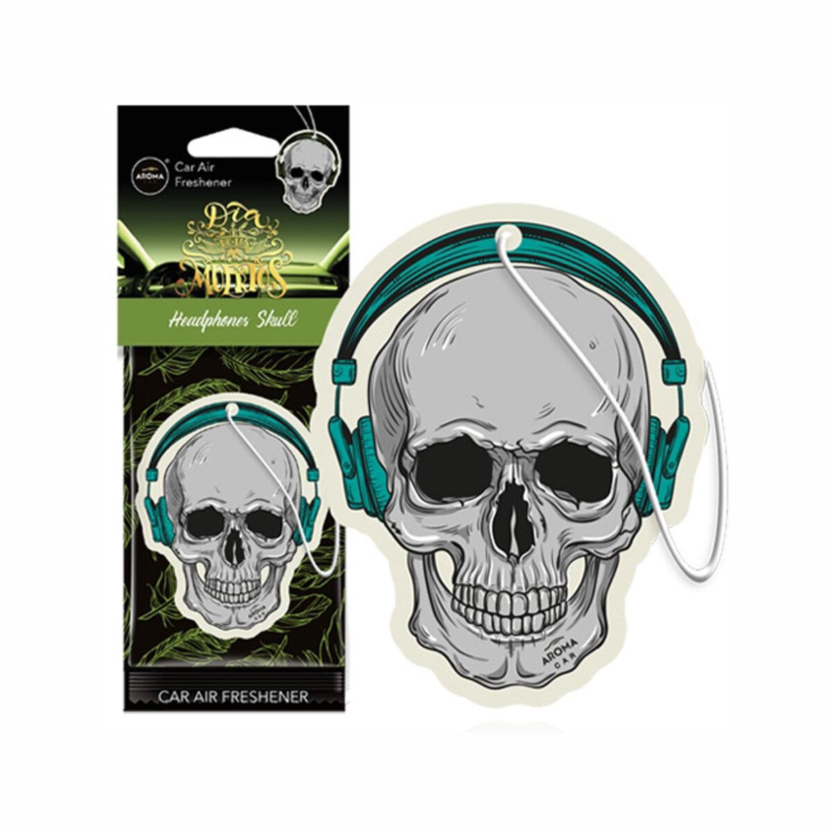 Ароматизатор Aroma Car Cellulose Dia De Los Muertos Headphones Skull (4233) Ароматизатор Aroma Car Cellulose Dia De Los Muertos Headphones Skull (4233)