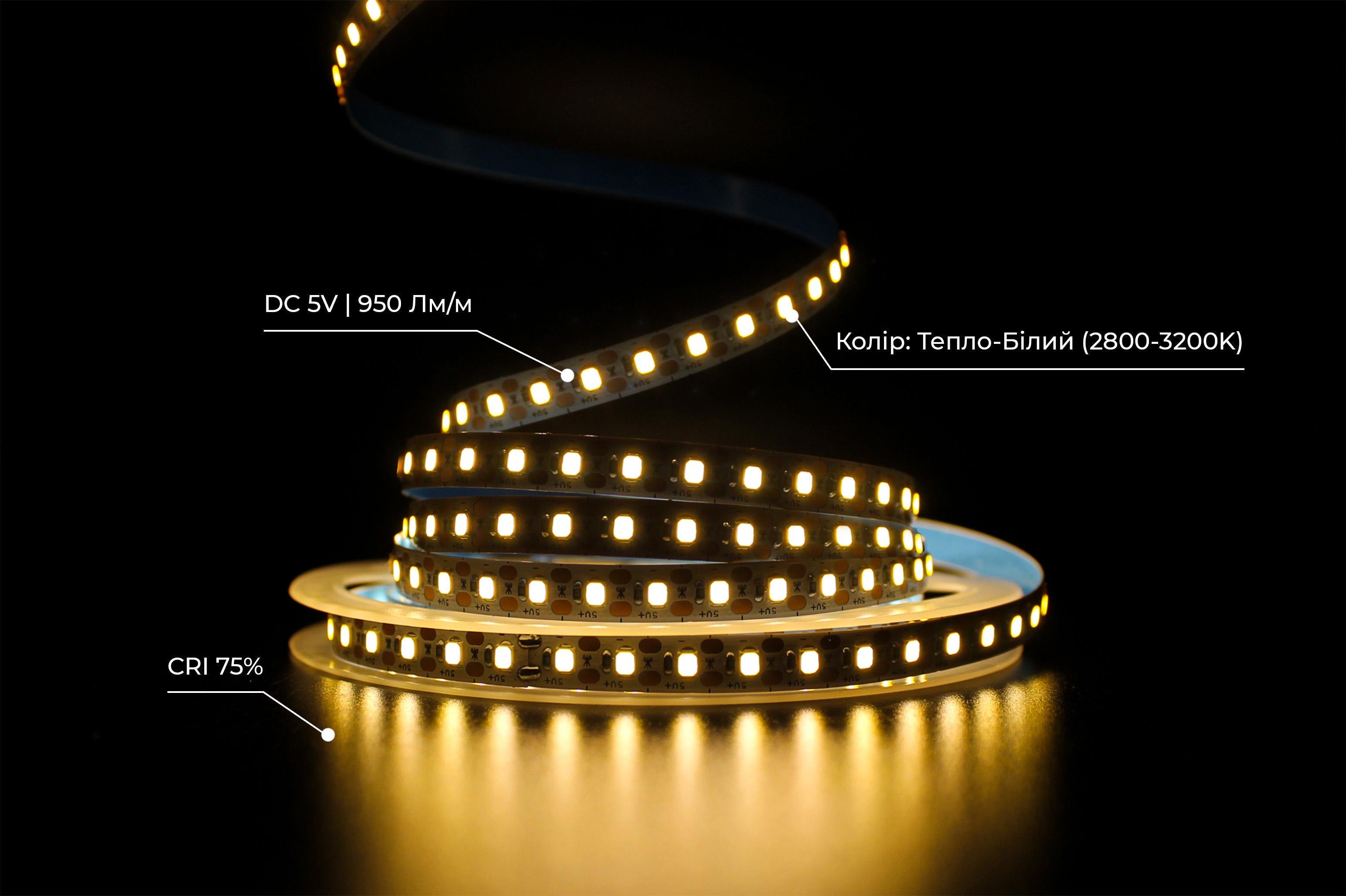 Светодиодная лента Prolum 2835/120 IP20 Series-S 5V Теплый Белый (28522785) - фото 4 Светодиодная лента Prolum 2835/120 IP20 Series-S 5V Теплый Белый (28522785) - фото 4