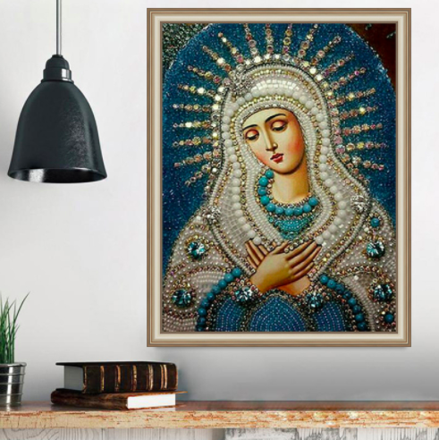 Картина алмазна вишивка Monkey family Ікона Остробрамська (карт-000050)